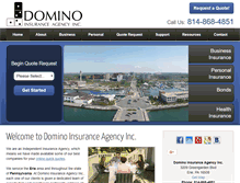 Tablet Screenshot of domino-insurance.com